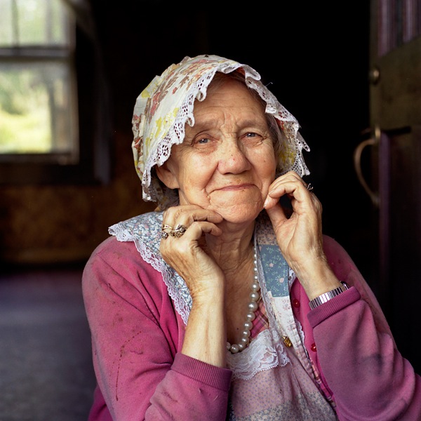 Elder Woman in Bonnet
