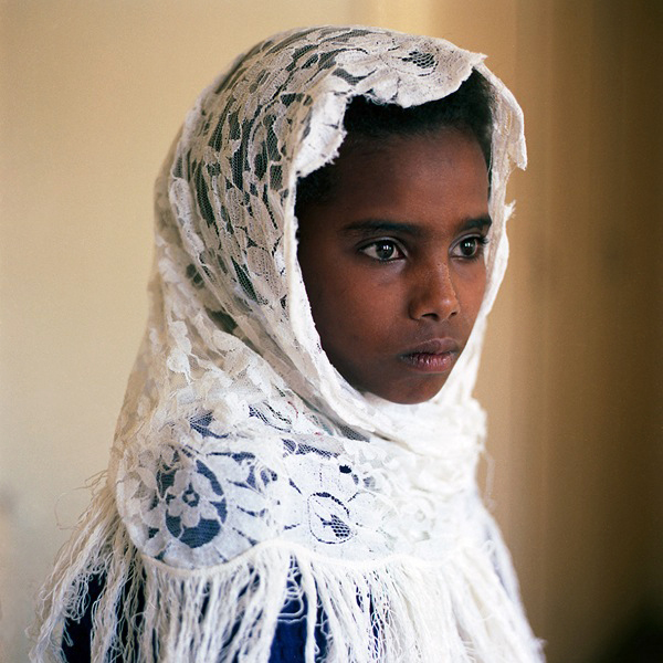 Young Ethiopian Girl with Headscarf